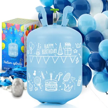 Ricokids hēlija balons 0,20 m3 ar baloniem un lenti