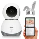 Alecto SMARTBABY10 Wi-Fi viedā bērnu uzraudzības kamera, Balta/Pelēka