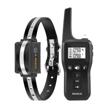 Elektriskā kaklasiksna pret riešanu Rojeco PD529 1000m, Black