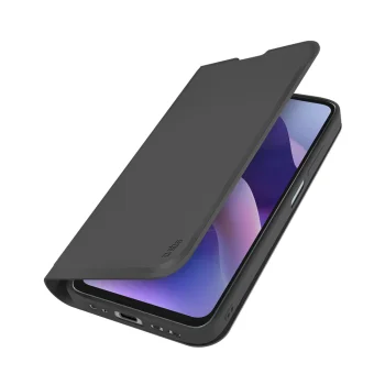 Atverams vāciņš SBS Wallet Smooth priekš Motorola Moto G56, melns