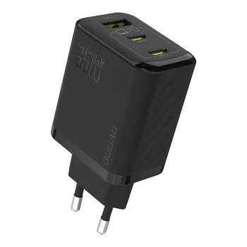 Dudao A29 GaN tīkla lādētājs 2x USB-C / 1x USB-A 65W, melns