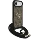 Guess vāciņš 4G Big Logo Cord Strap Crossbody priekš iPhone Air, brūns