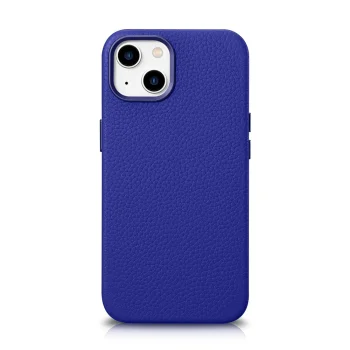iCarer ādas vāciņš iPhone 14 Plus ar MagSafe WMI14220711-DB, tumši zils