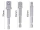 Skrūvgrieža adapteru komplekts triecienatslēgām 1/4\" 3/8\" 1/2\" (3 gab.)