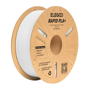 3D printera kvēldiegs ELEGOO Rapid PLA+ 1.75mm 1kg, balts