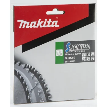 Makita B-32960 Specialized ripzāģa asmens kokam 165 x 20 mm, 40T