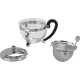 Bodum Chambord stikla tējkanna ar filtru 0.5L sudraba