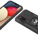Wozinsky Ring Armor hibrīda vāciņš priekš Samsung Galaxy A03s ar gredzenu, melns