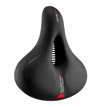 Rockbros AQ-6090R velosipēda sēdeklis ar atstarotāju, 26 x 22 cm, melns un sarkans