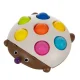 Sensorā rotaļlieta bērniem Pop It ezītis, Montessori, daudzkrāsains
