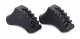 Skandināvu Staigāšanas Nūju Gumijas Uzgaļi, 2 gab., Melns | Nordic Walking Pole Stick Protectors Rubber Caps Pads,...