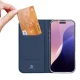 Dux Ducis iPhone 16 Pro atverams vāciņš maciņš grāmatiņa Skin Pro, zils