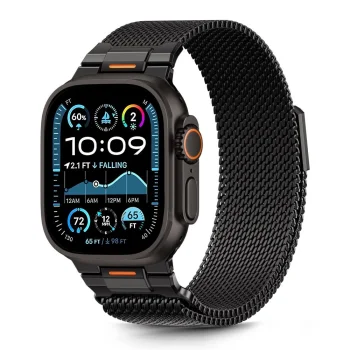 Tech-Protect Milano Vanguard siksniņa Apple Watch 44/45/46/49mm, melna