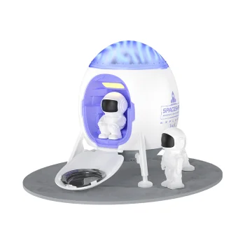 XO CF38 Lander Starlight LED zvaigžņu projektors ar Bluetooth skaļruni, balts