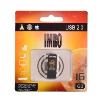 USB zibatmiņa Imro 16GB 2.0, melns