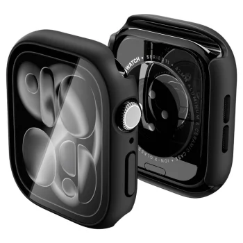 Spigen Thin Fit 360 viedpulksteņa vāciņš ar aizsargstiklu Apple Watch 42mm, melns