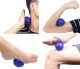 Masāžas Bumbiņa \"Ezītis\" Jogas Fitnesa Bumba ar Tapām Akupunktūra Terapija, Zils| Spiked Massage Ball Therapy...