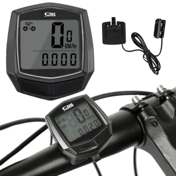 Ūdensizturīgs velosipēda spidometrs ar LCD displeju