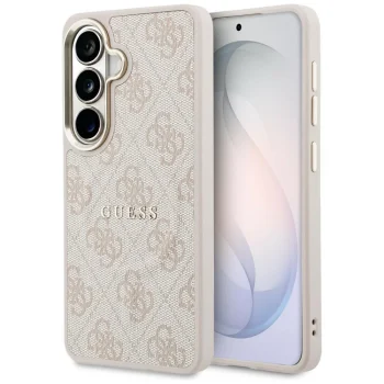 Vāciņš Guess 4G Embossed Ring MagSafe Samsung Galaxy S26+, rozā