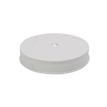 Rotējošs LED produktu demonstrācijas statīvs, 30 cm, balts