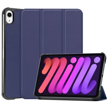 Apple iPad mini (2024) (A2995) Trifold Protective Cover Case, Blue | Planšetes Vāciņš Maciņš Apvalks Grāmatiņa