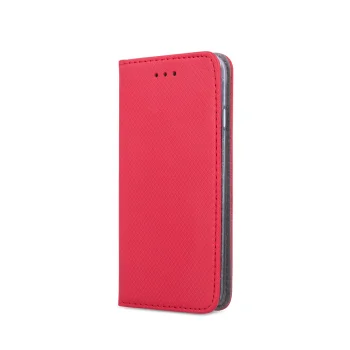 Xiaomi Redmi 9A Smart Magnetic Case Cover Stand, Red | Telefona Vāciņš Maciņš Apvalks Grāmatiņa