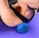 Masāžas Bumbiņa \"Ezītis\" Jogas Fitnesa Bumba ar Tapām Akupunktūra Terapija, Zils| Spiked Massage Ball Therapy...