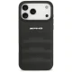 Mercedes AMG Leather Debossed Lines vāciņš priekš iPhone 18 Pro Max / 17 Pro Max, melns