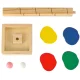 Koka izglītojošā rotaļlieta Koku bumbiņu trase Montessori