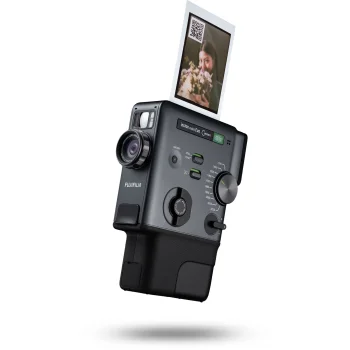 Fujifilm instax mini Evo Cinema hibrīda momentkamera Melna