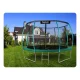 Neo-Sport dārza batuts ar iekšējo tīklu 374 cm (12ft), zaļš