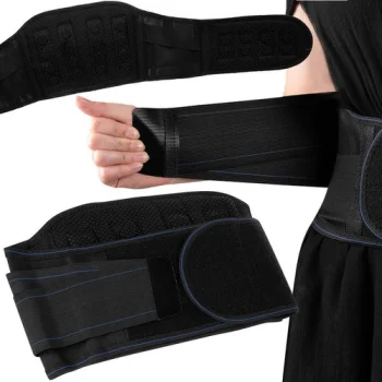 Magnētiska Vidukļa Josta Bandāža Mugurkaula Atbalsts, 24 Magnēti, XL 100 cm | Magnetic Back Lumbar Support Belt...