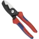 Kabeļu šķēres KNIPEX 95 12 200 ar dubulto asmeni, 200 mm