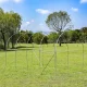 Dārza plēves siltumnīca 4x2x2 m 8 m², cinkots metāla karkass, 2 ieejas