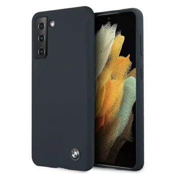 BMW Silicone Signature vāciņš Samsung Galaxy S21, tumši zils