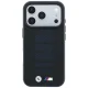 BMW M Blue Perfo Metal Logo MagSafe vāciņš iPhone 18 Pro / 17 Pro, melns