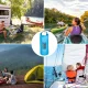 Ūdensnecaurlaidīga Soma Mugursoma Maiss Pārgājieniem Atpūtai Ceļojumiem 30L, Zils | Dry Sack Bag Waterproof...