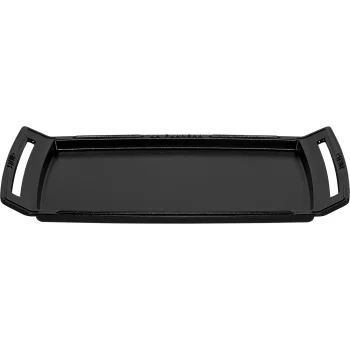 Staub Plancha čuguna grila panna 38 x 25 cm, melna