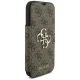 Guess Book 4G Metal Logo grāmatiņas tipa vāciņš iPhone 18 Pro / 17 Pro, brūns