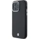 BMW iPhone 15 Pro Max vāciņš Signature Wrapped Metal MagSafe, melns