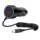 Auto lādētājs Tech-Protect CC05 2-Port PD 60W ar USB-C kabeli, melns