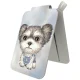 Nimmy New Big-Eye Cute Pets 2.0 Dog magnētiskais maciņš ar statīvu pelēks