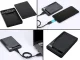 Ārējais cietā diska vāciņš 2.5\'\' HDD SSD SATA uz USB 3.0, melns