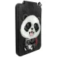 Nimmy New Big-Eye Cute Pets 2.0 Panda magnētiskais maciņš ar statīvu, melns