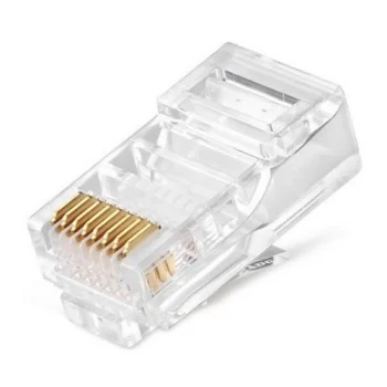 RJ45 modulārais savienotājs UTP CAT6 kabelim, 100 gab.