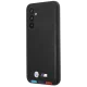BMW Samsung Galaxy A54 vāciņš Leather Stamp Tricolor, melns