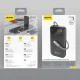 Dudao K31 ārējais akumulators 10000 mAh 22.5W ar iebūvētu USB-C kabeli, melns