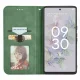Google Pixel 6a Vintage Leather Skin-Touch Magnetic Case Book Cover, Green | Telefona Vāciņš Maciņš Apvalks...