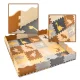 Bērnu Spēļu Grīdas Daudzkrāsainas Puzle Paklājs Putu Paklājiņš Dinozauri - 36 gab, 30x30cm | Kids Foam Floor...