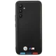 BMW Samsung Galaxy A54 vāciņš Leather Stamp Tricolor, melns